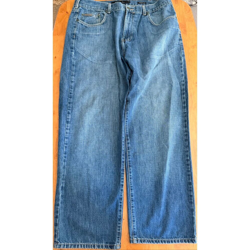 Vintage Y2K 2000s Calvin Klein Jeans Relaxed Straight Baggy Wide jeans 36 VTG